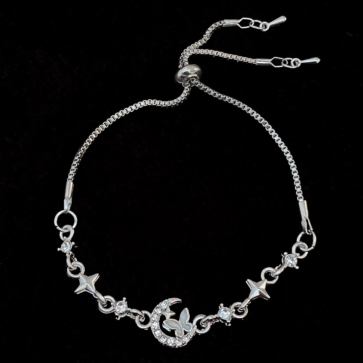 Gold Flowers Bracelet For Women In KC Golden Plated Zinc Alloy With Electroplated Finish And Zircon Inlay