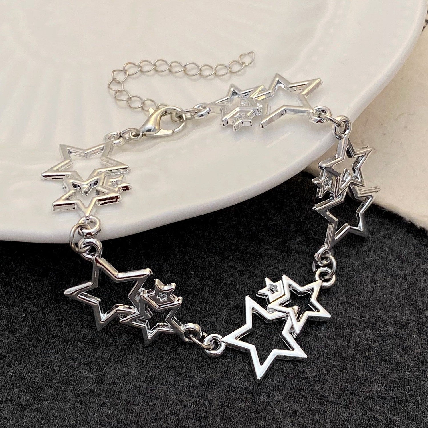 Gold Flowers Bracelet For Women In KC Golden Plated Zinc Alloy With Electroplated Finish And Zircon Inlay