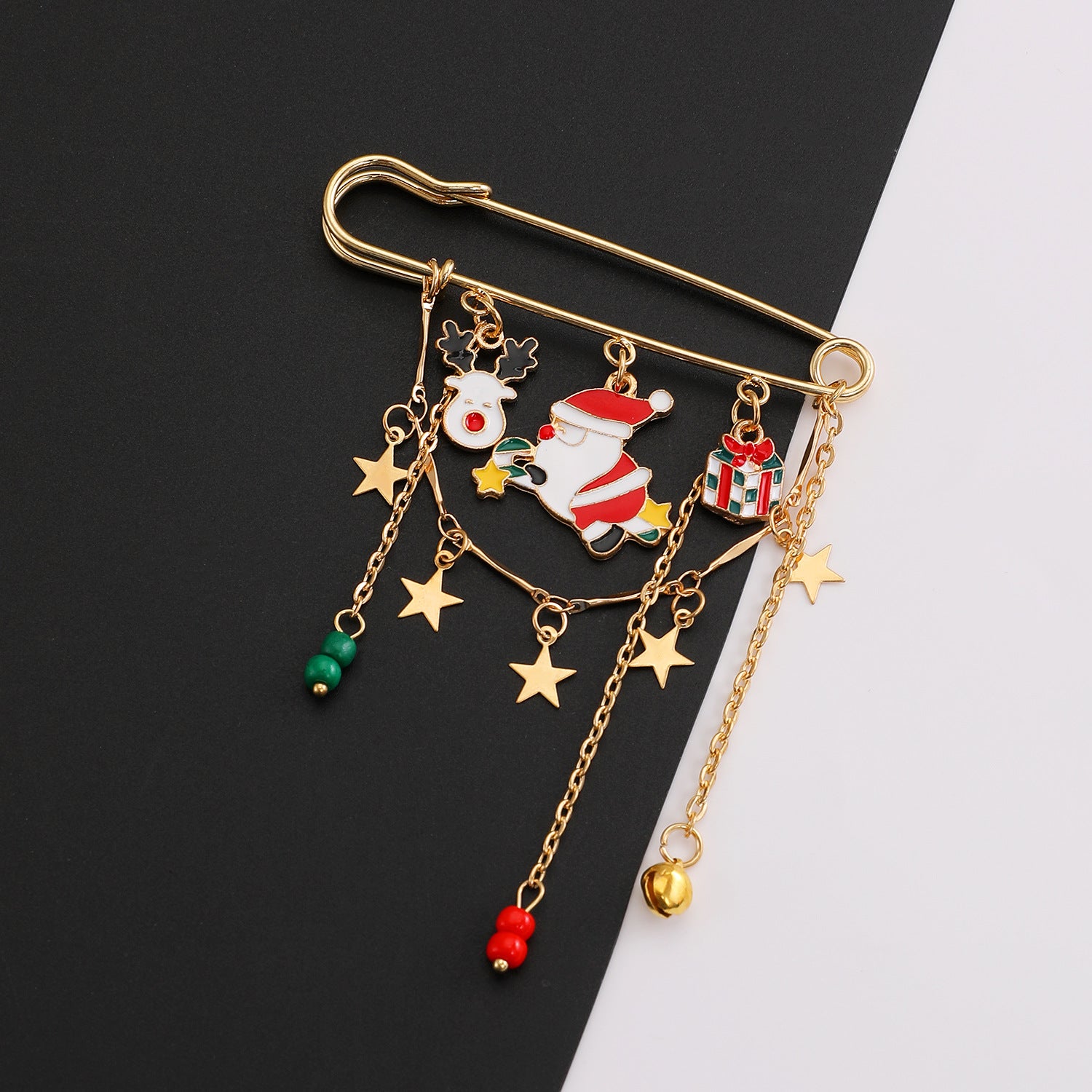 Elk Pin Made Of Zinc Alloy With Electroplated Finish, Perfect For Christmas