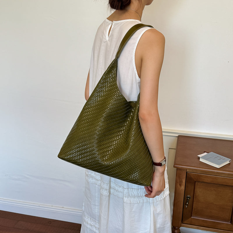 Adult Dumpling Shape Shoulder Bag In PU Leather With Top Handle, Suitable For All Seasons
