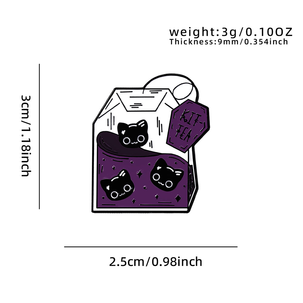 Animal Pin Made Of Zinc Alloy Featuring Enamel Craftsmanship In White Color