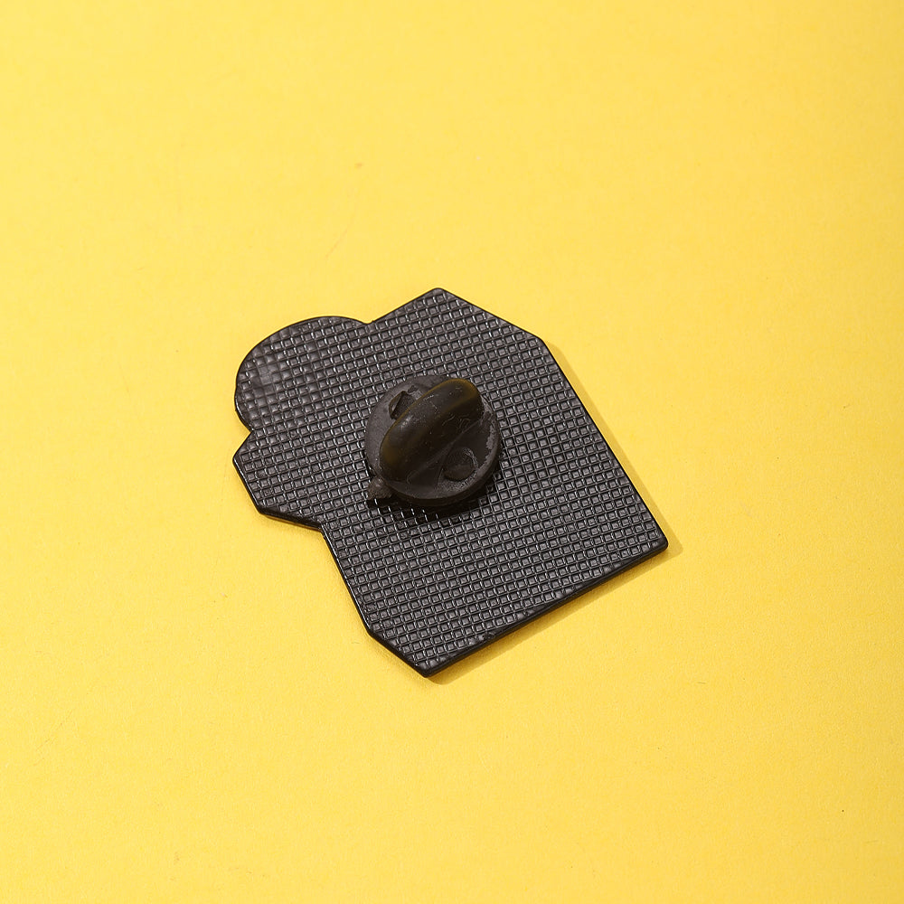 Animal Pin Made Of Zinc Alloy Featuring Enamel Craftsmanship In White Color