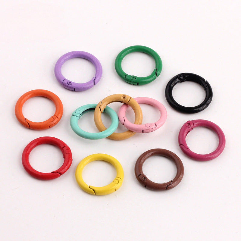 Candy Zinc Open Jump Rings With Stoving Varnish, Sweet Style Jewelry Accessories In Colour