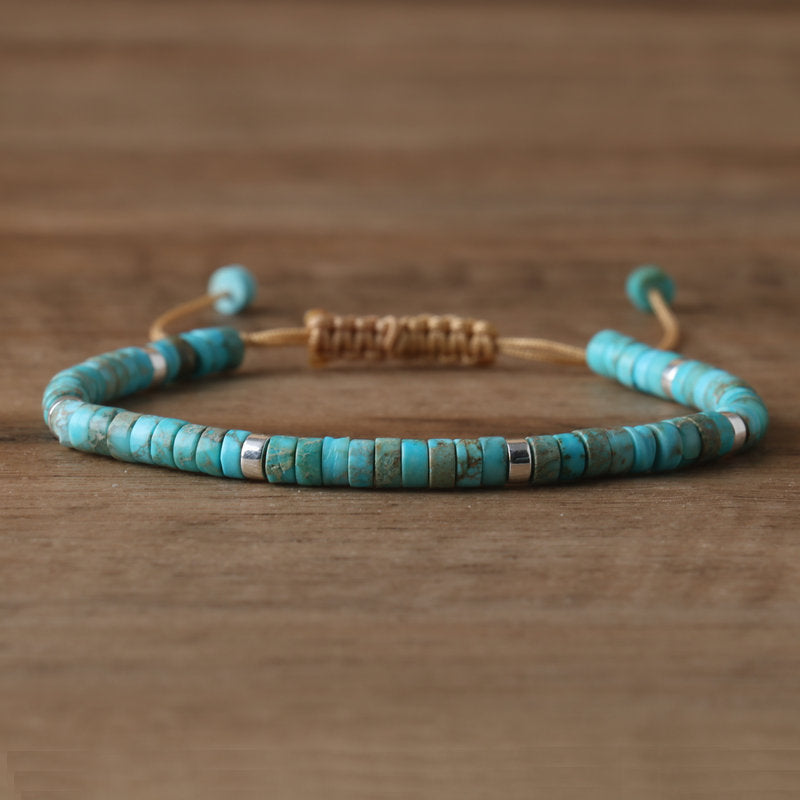 Bohemian Irregular Braid Natural Stone Bracelets For Unisex With Natural Stone Inlay, Stylish Bangle Accessory