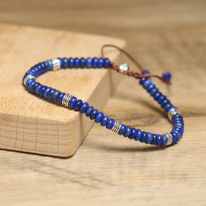 Ethnic Style Ufo Beading Bracelet For Unisex Featuring Natural Stone Inlay
