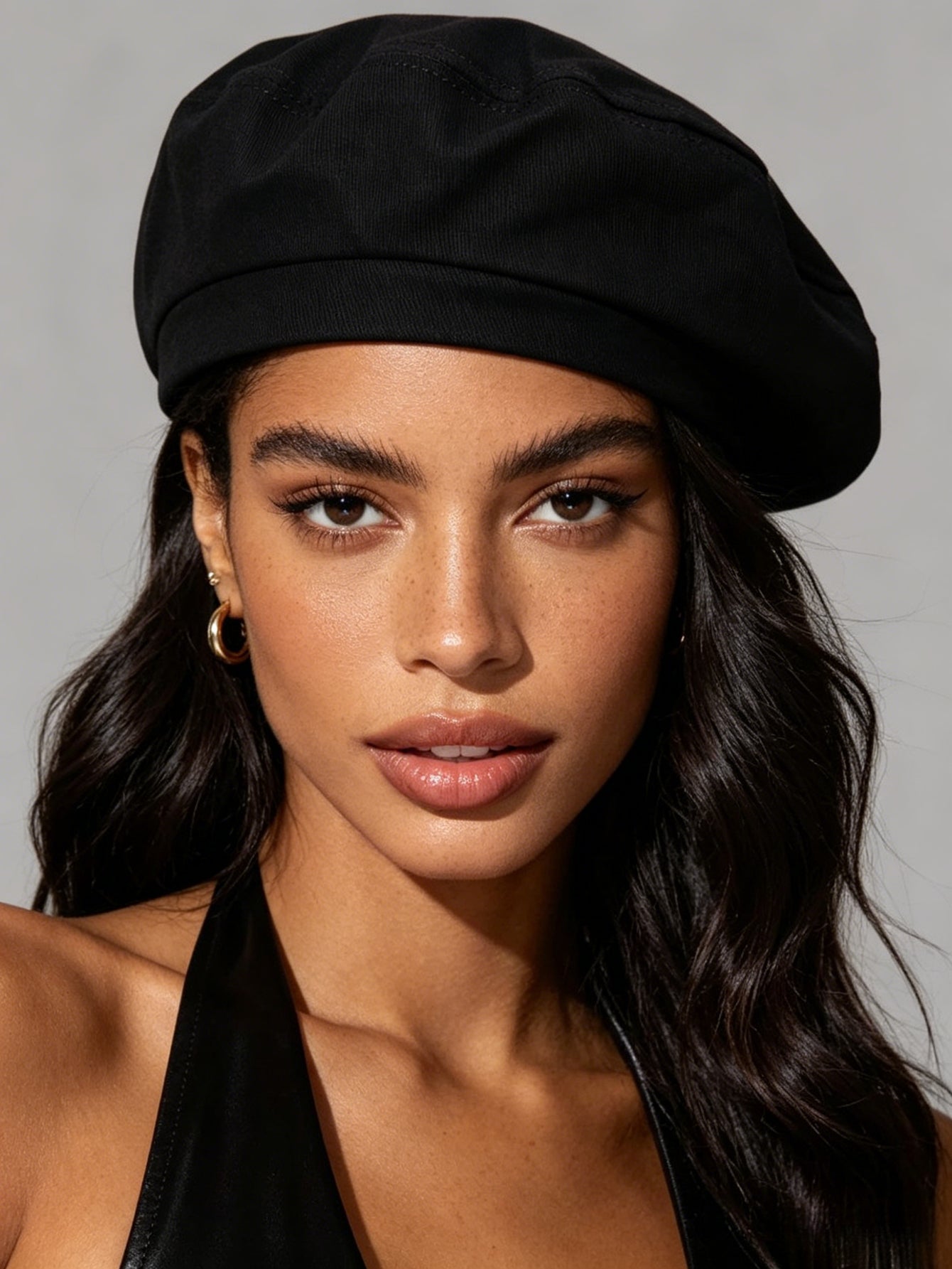 Modern Style Women Brimless Beret Hat In Polyester With Sewing Craftsmanship
