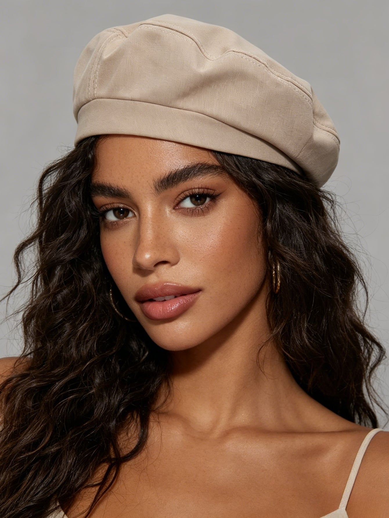 Modern Style Women Brimless Beret Hat In Polyester With Sewing Craftsmanship