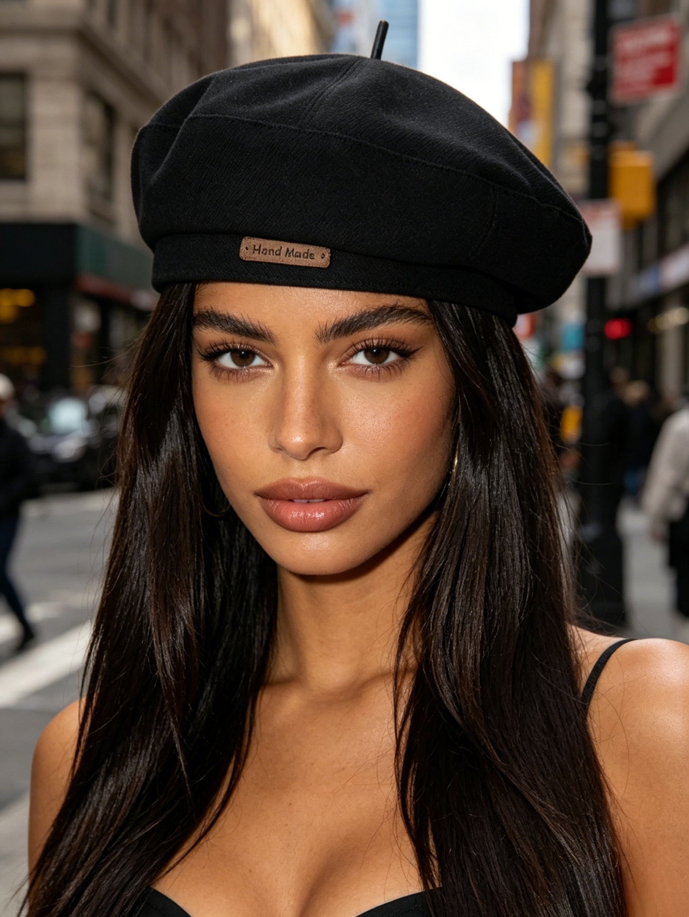 Modern Style Women’s Brimless Beret Hat In Polyester With Sewing Craftsmanship