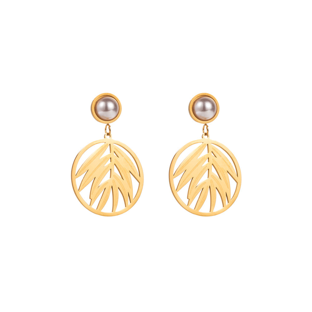 Flowers Earrings For Women With Titanium Steel Ear Pins, Elegant Floral Design Jewelry