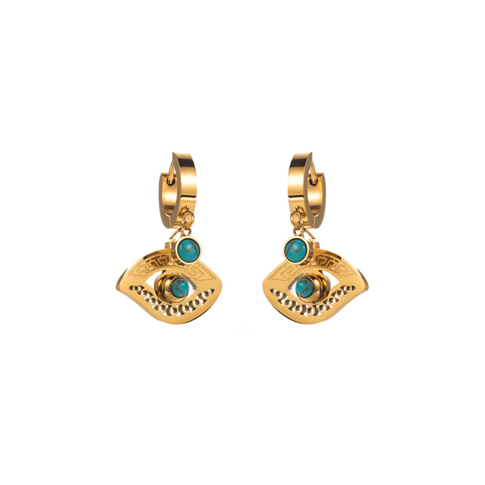Flowers Earrings For Women With Titanium Steel Ear Pins, Elegant Floral Design Jewelry