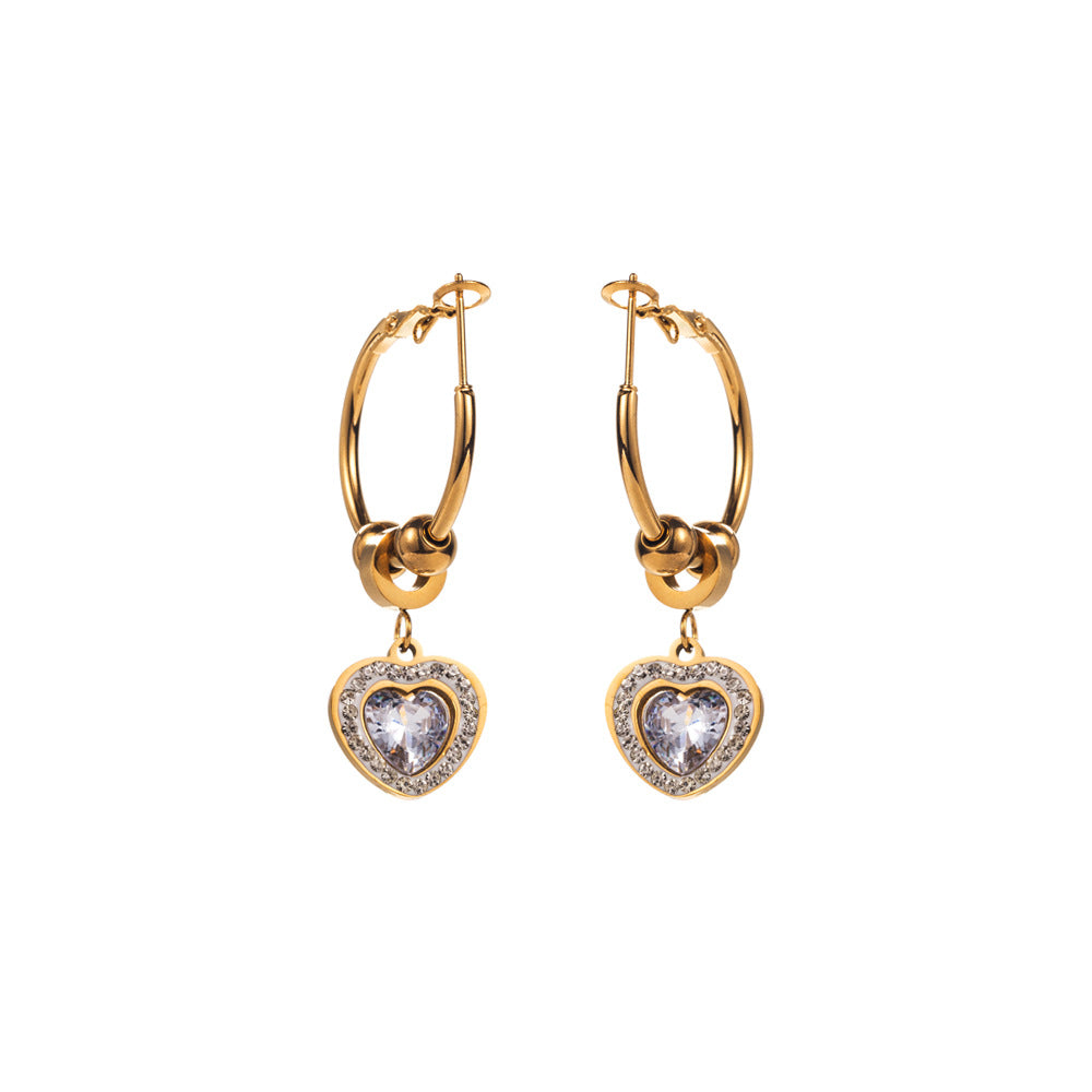 Flowers Earrings For Women With Titanium Steel Ear Pins, Elegant Floral Design Jewelry
