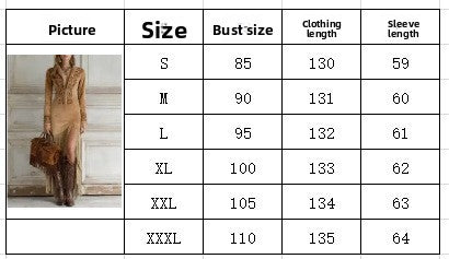Ethnic Style Flowers Fringe Dress With Long Sleeve And Standing Collar, Polyester Maxi Long Dress