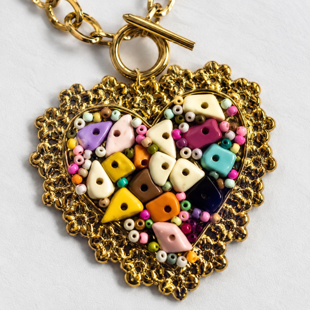 Heart Shape Necklace For Women With 304 Stainless Steel Chain And Pendant, Featuring Real Gold Plated PVD Coating