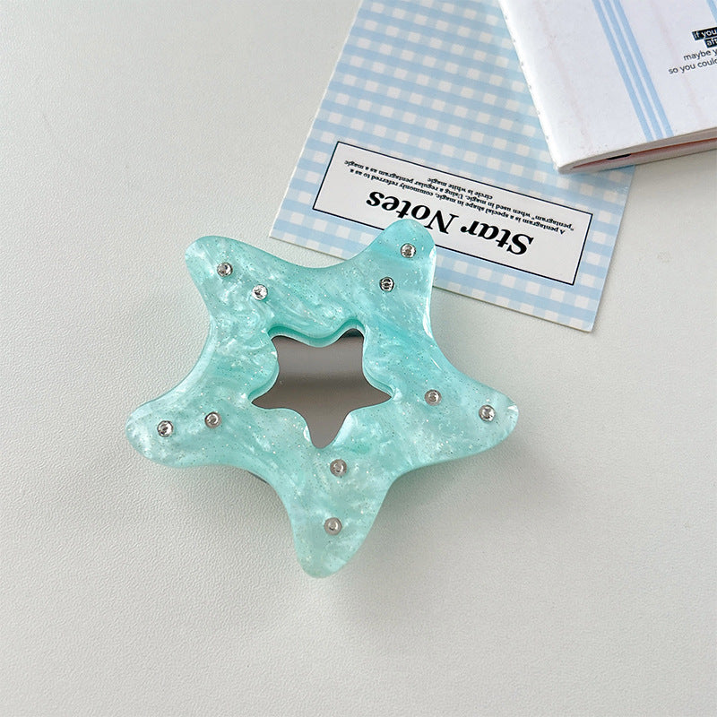 Sea Pattern Acrylic Airbag Bracket In Simple Style, Transparent Mobile Phone Stand