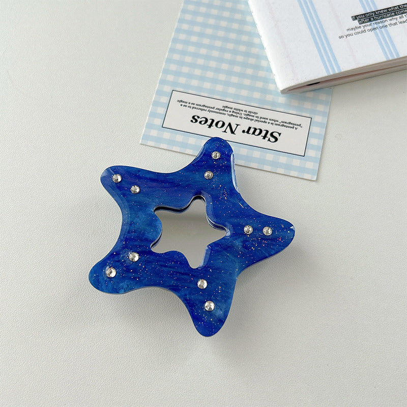 Sea Pattern Acrylic Airbag Bracket In Simple Style, Transparent Mobile Phone Stand