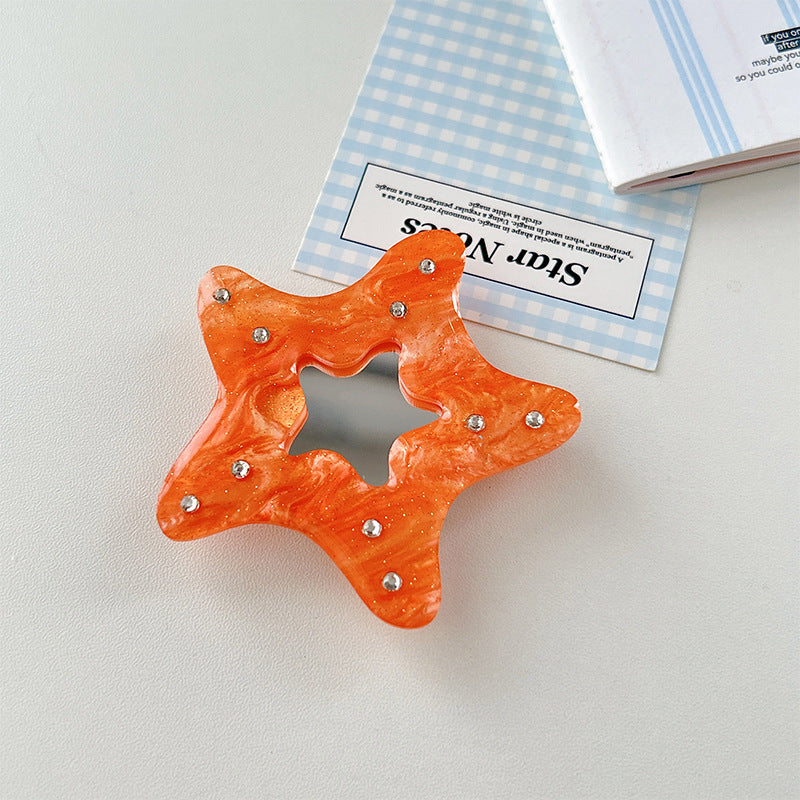 Sea Pattern Acrylic Airbag Bracket In Simple Style, Transparent Mobile Phone Stand