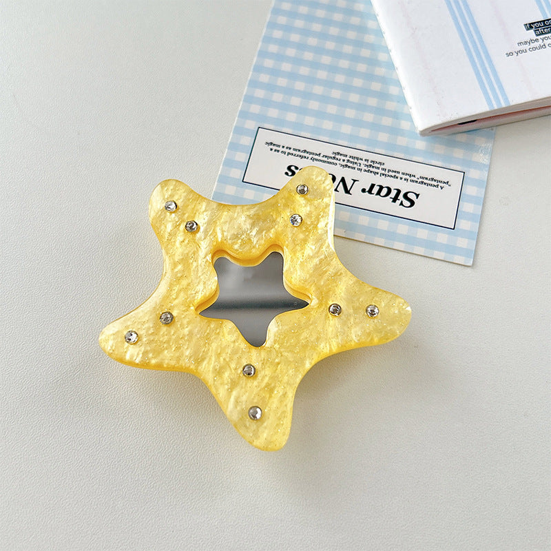 Sea Pattern Acrylic Airbag Bracket In Simple Style, Transparent Mobile Phone Stand