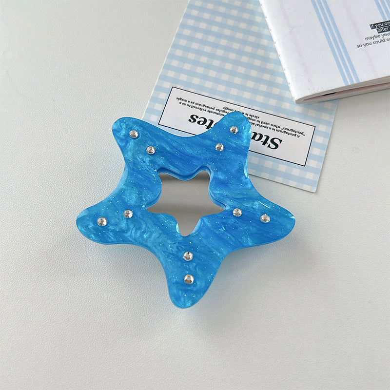 Sea Pattern Acrylic Airbag Bracket In Simple Style, Transparent Mobile Phone Stand