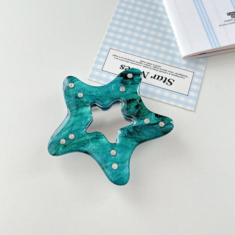 Sea Pattern Acrylic Airbag Bracket In Simple Style, Transparent Mobile Phone Stand