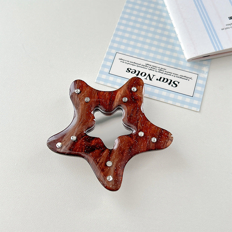 Sea Pattern Acrylic Airbag Bracket In Simple Style, Transparent Mobile Phone Stand