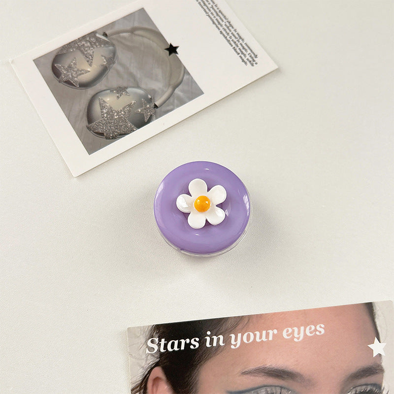 New Style Daisy Airbag Bracket Resin Phone Holder In Transparent Color