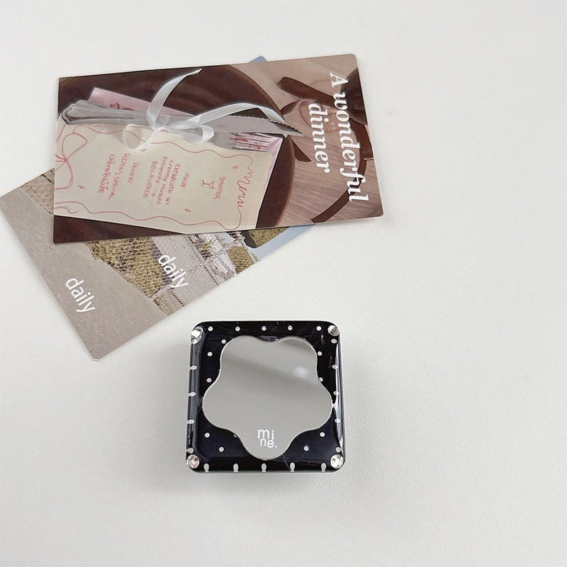 Simple Style Heart Shape Foldable Airbag Bracket Phone Stand In Transparent Acrylic
