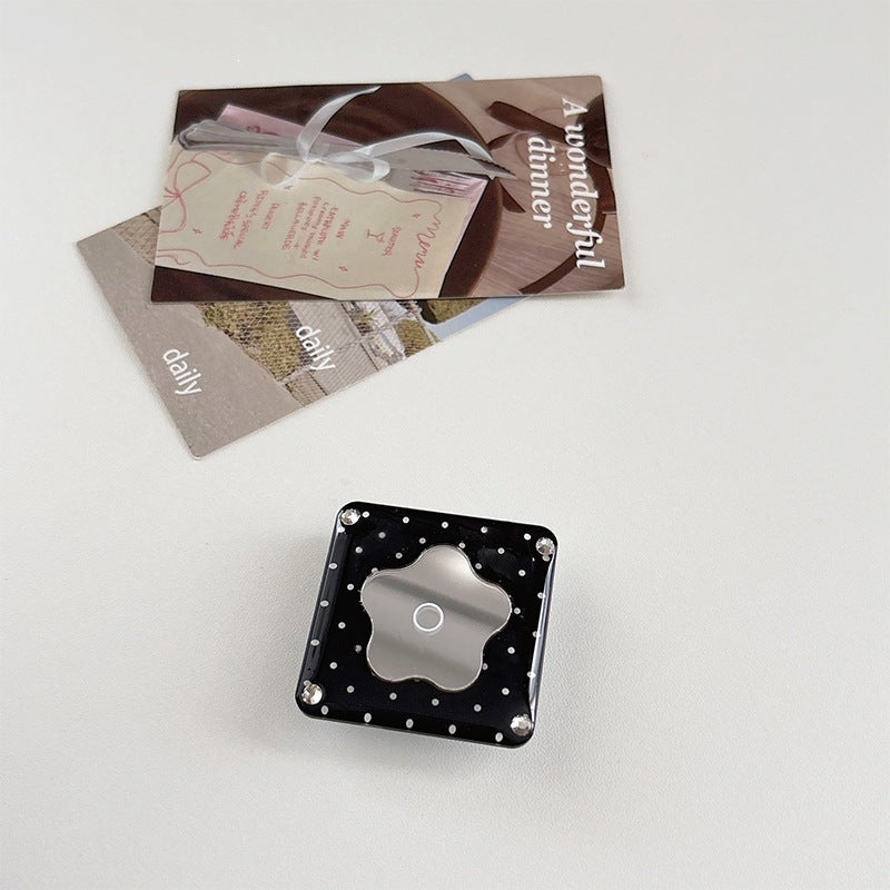Simple Style Heart Shape Foldable Airbag Bracket Phone Stand In Transparent Acrylic