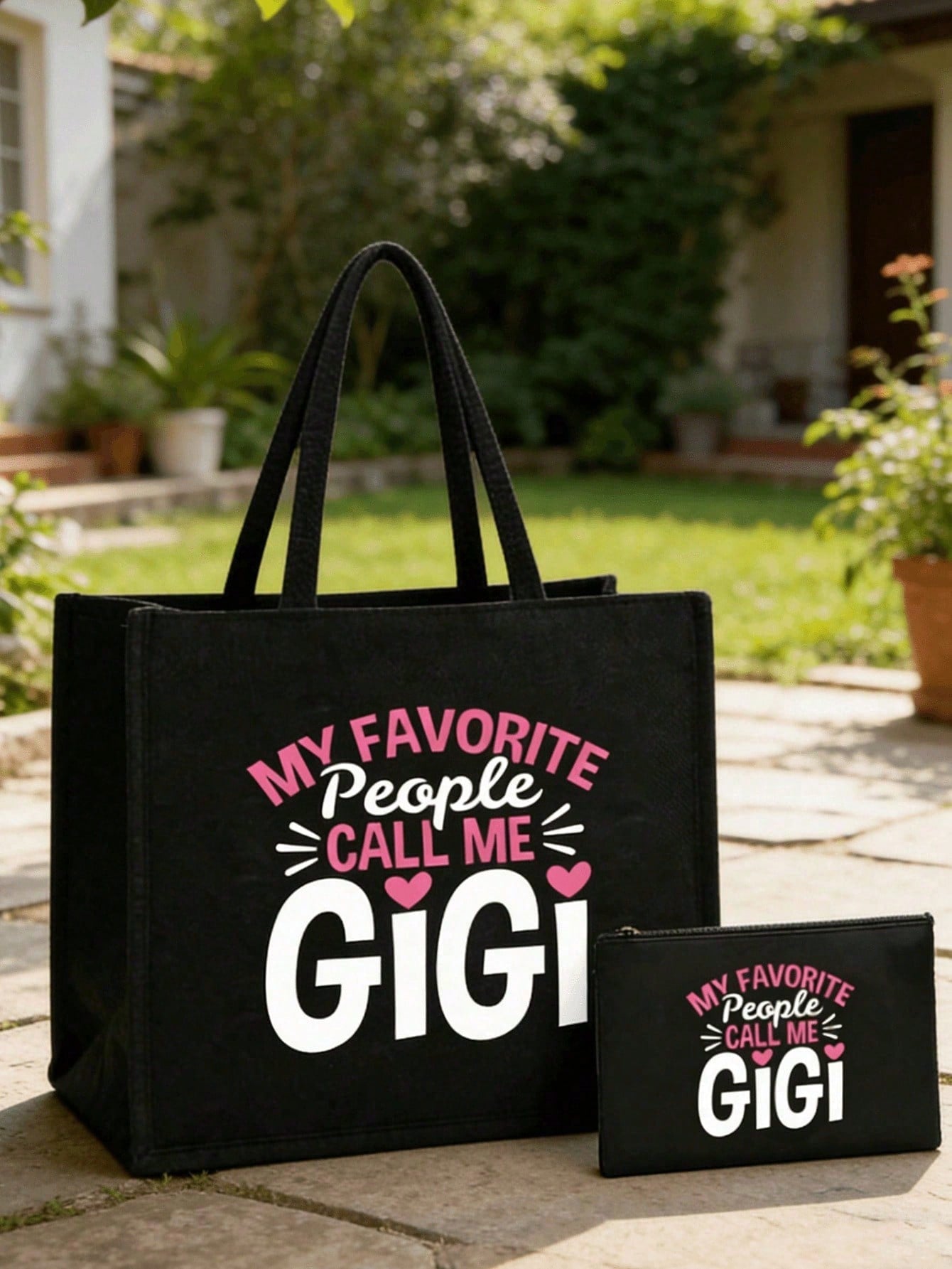 Adults Polyester Shoulder Bag With Double Handle, Large Capacity, Suitable For All Seasons