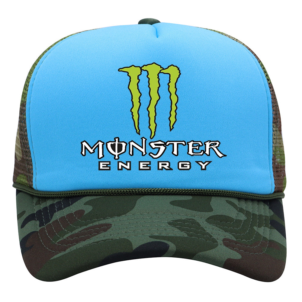 Monster Hip-Hop Unisex Baseball Cap With Curved Brim Featuring UV Protection, Polyester Material And Printing Craft