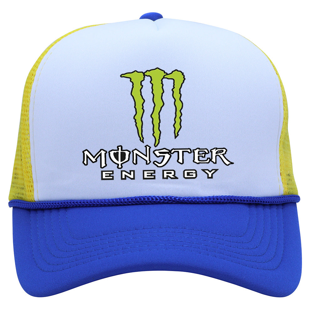Monster Hip-Hop Unisex Baseball Cap With Curved Brim Featuring UV Protection, Polyester Material And Printing Craft