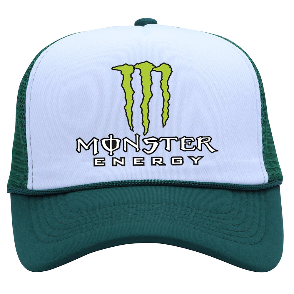 Monster Hip-Hop Unisex Baseball Cap With Curved Brim Featuring UV Protection, Polyester Material And Printing Craft