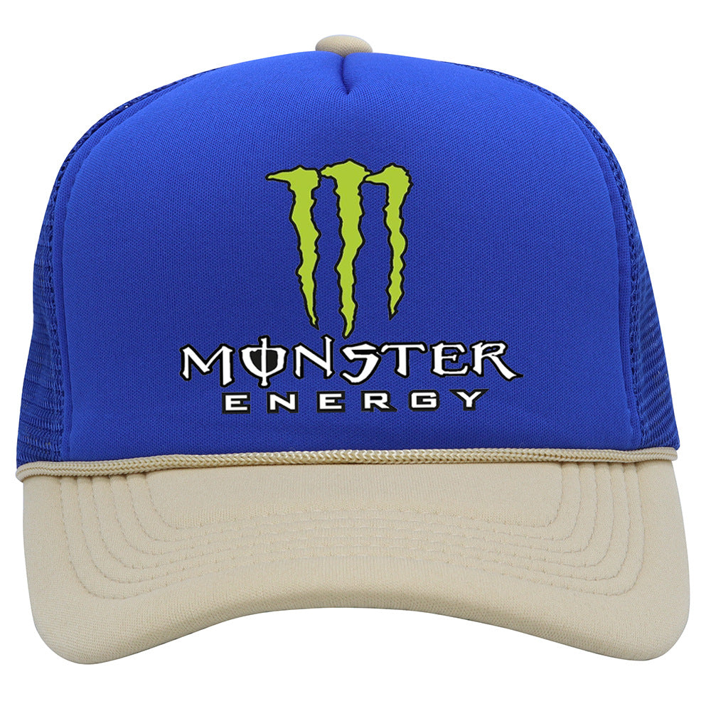 Monster Hip-Hop Unisex Baseball Cap With Curved Brim Featuring UV Protection, Polyester Material And Printing Craft