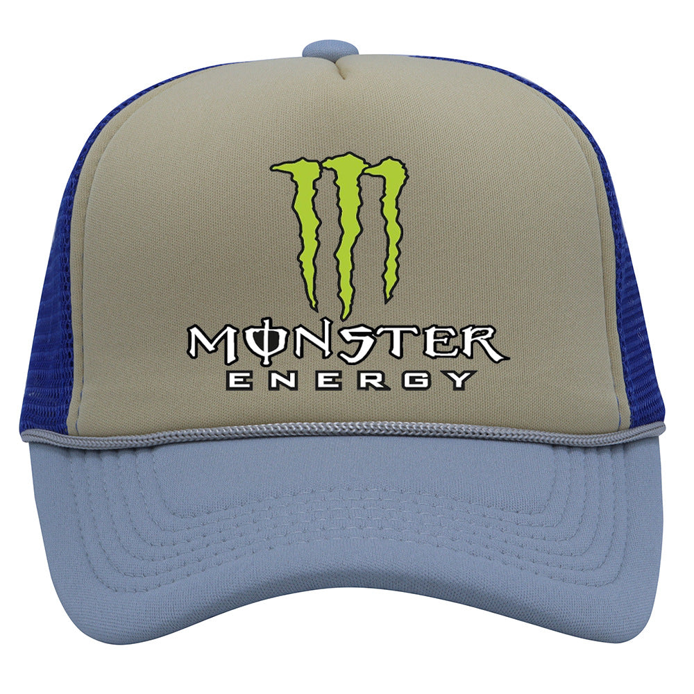 Monster Hip-Hop Unisex Baseball Cap With Curved Brim Featuring UV Protection, Polyester Material And Printing Craft