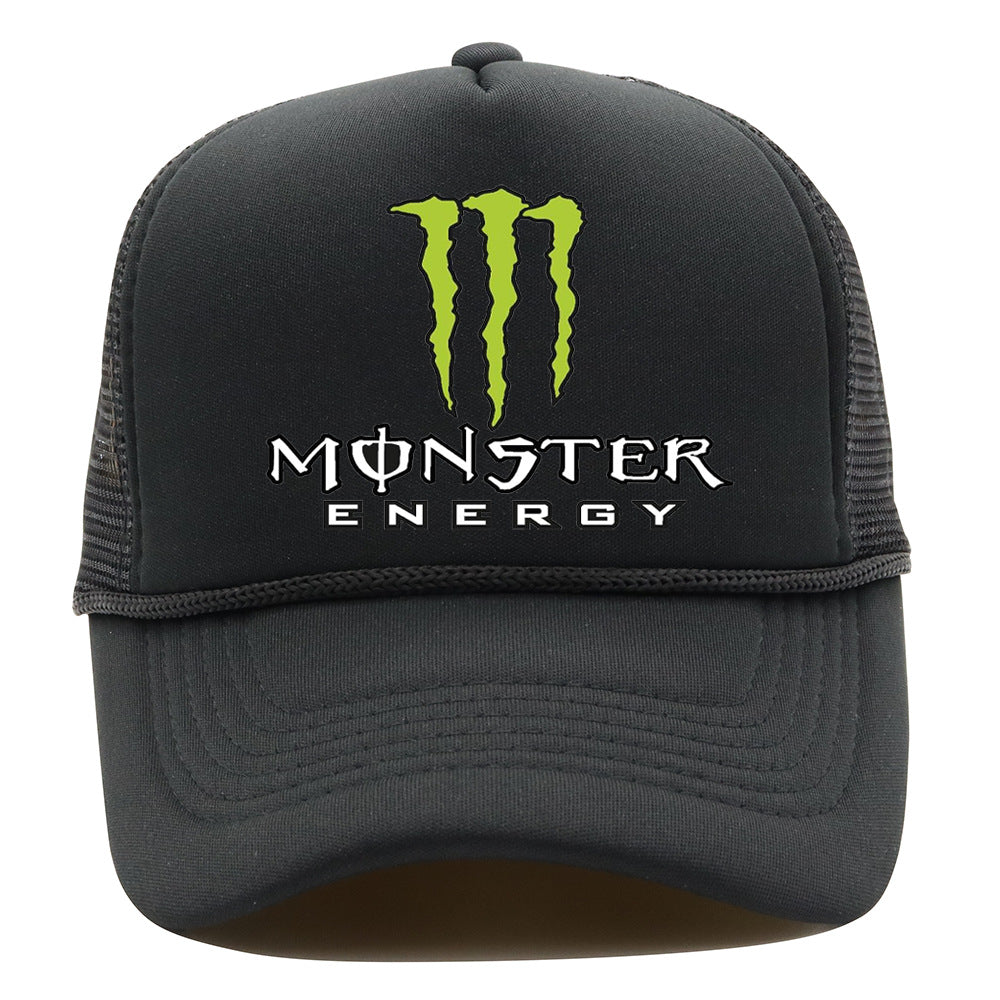 Monster Hip-Hop Unisex Baseball Cap With Curved Brim Featuring UV Protection, Polyester Material And Printing Craft
