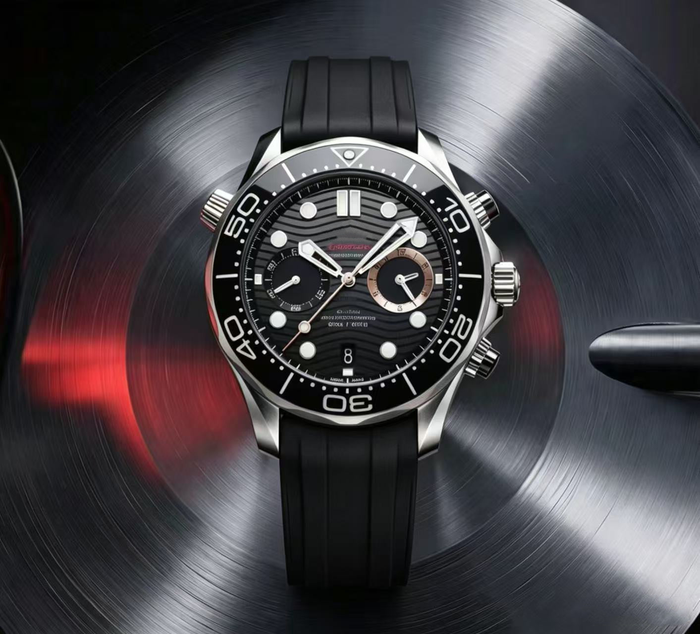 Men's Quartz Watch With Round Dial And Crystal Glass Mirror Featuring Nylon Belt Strap And Pin Buckle