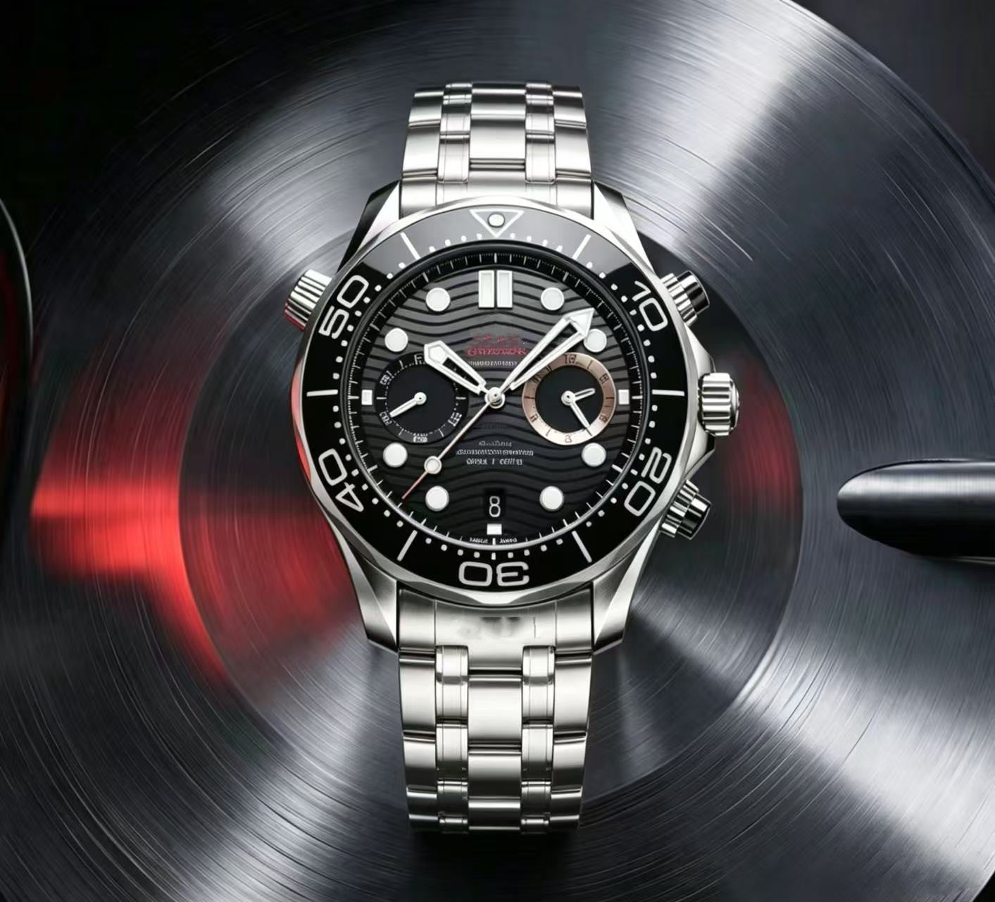 Men's Quartz Watch With Round Dial And Crystal Glass Mirror Featuring Nylon Belt Strap And Pin Buckle