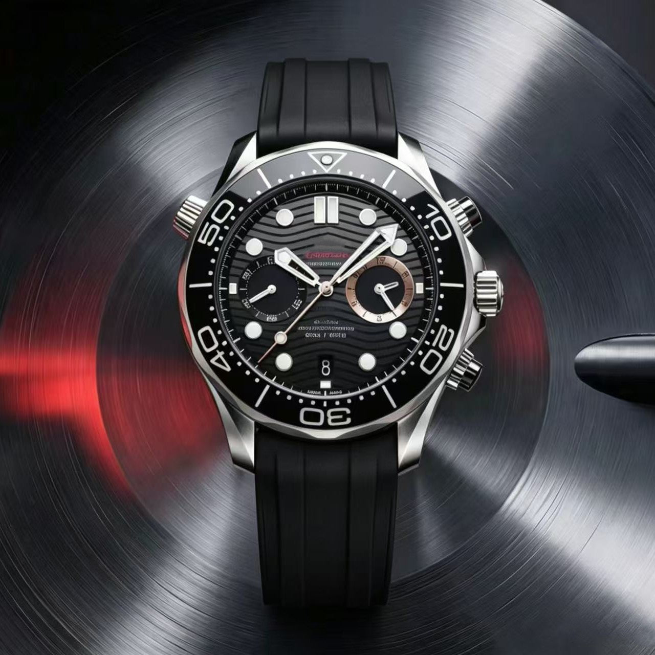Men's Quartz Watch With Round Dial And Crystal Glass Mirror Featuring Nylon Belt Strap And Pin Buckle