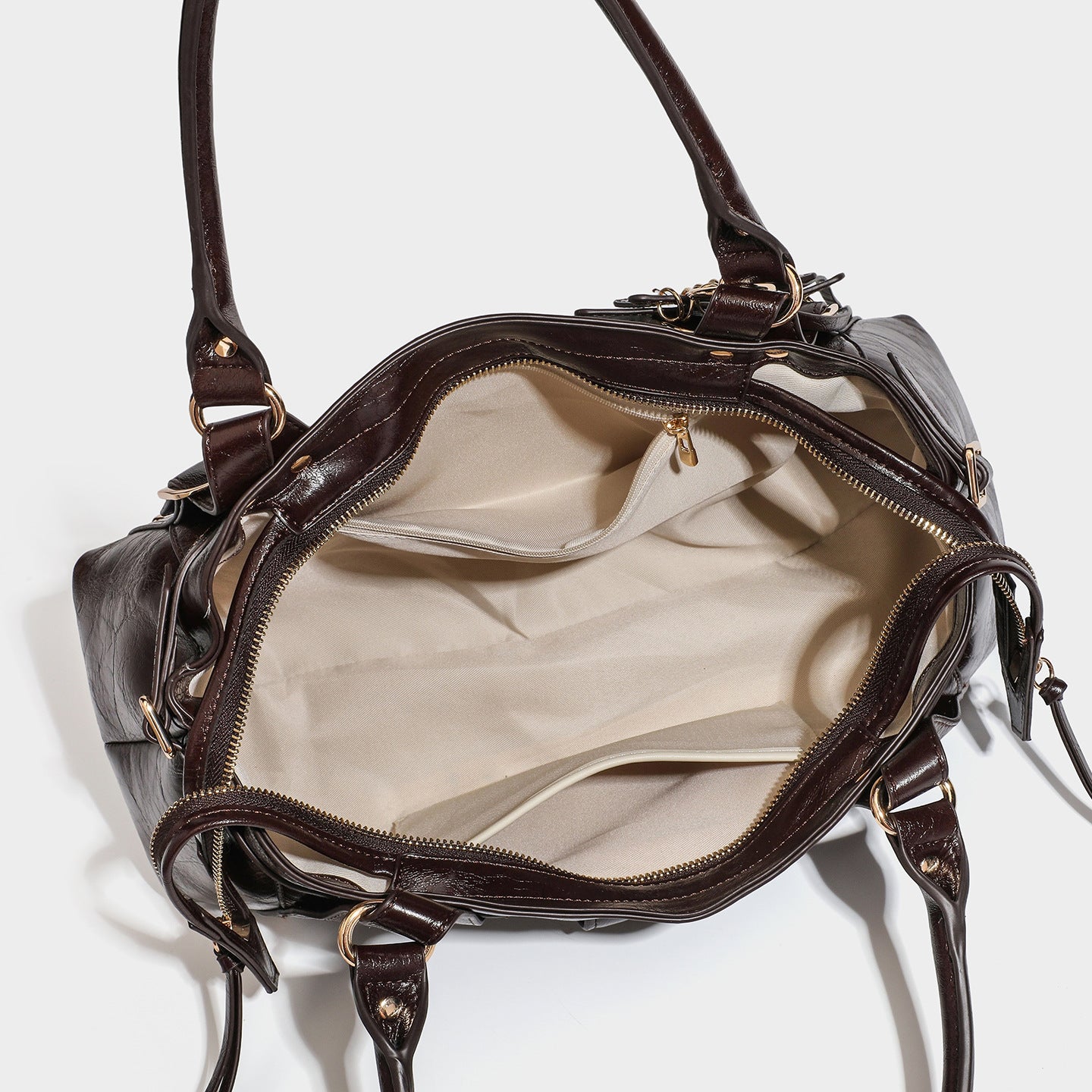 Heart Shape Tote Bag For Women With Rivet Detail, Pillow Shape And Large Capacity, Featuring Single Shoulder Strap