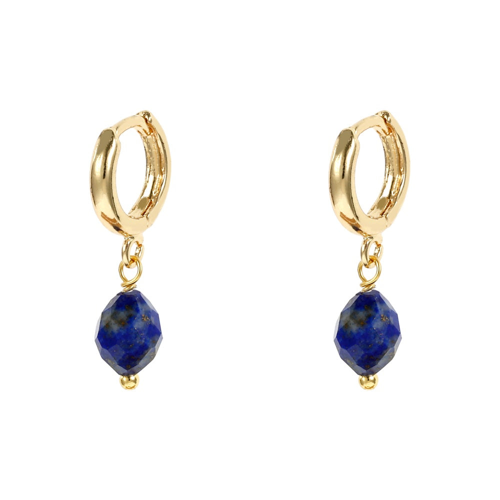 Geometric Jewelry Set In IG Style Featuring Beading Craft And Electroplated 18K Real Gold Plated Copper With Beaded Chain