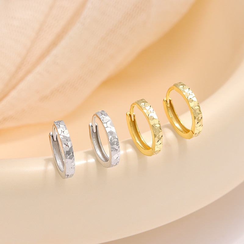 Gold Circle Hoop Earrings For Women In 925 Sterling Silver Featuring New Style Design