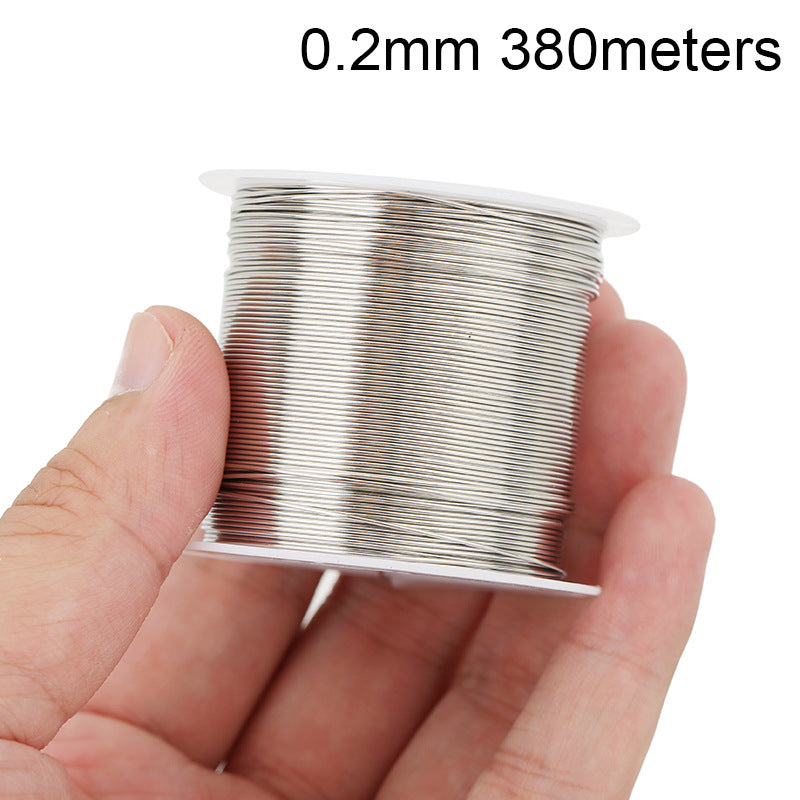 Electroplated Metal Wire In Steel Color With 0.5mm Diameter For Jewelry Making