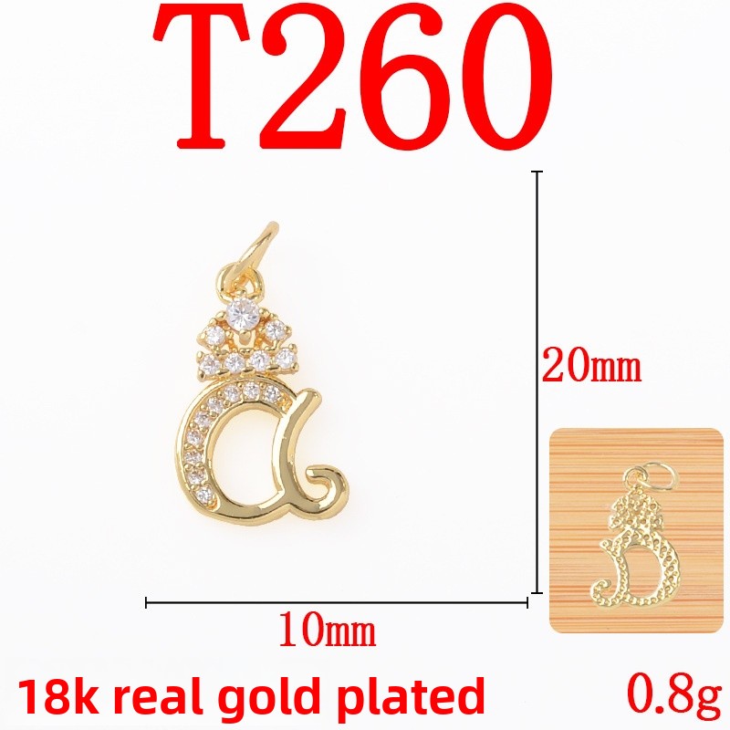 Copper Pendant With Electroplated 18K Real Gold Plated Finish In Gold, Jewelry Accessories