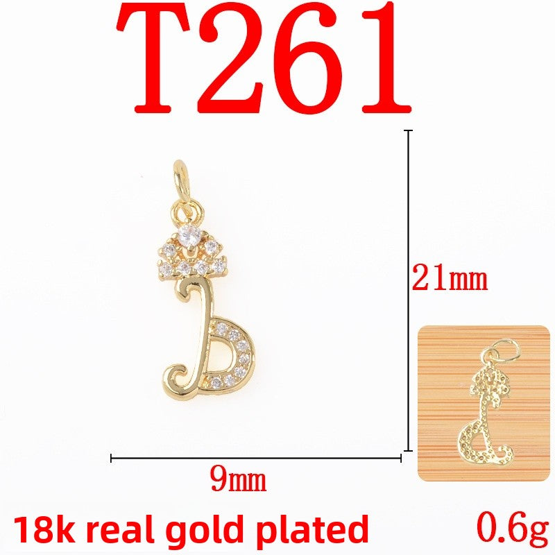 Copper Pendant With Electroplated 18K Real Gold Plated Finish In Gold, Jewelry Accessories