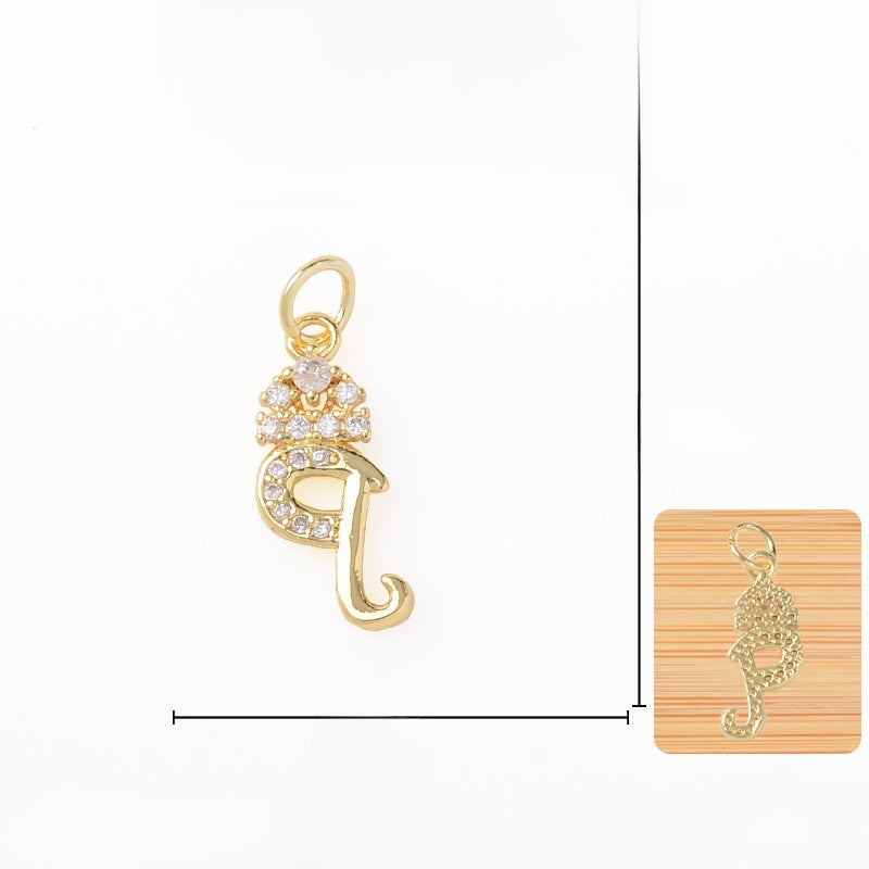 Copper Pendant With Electroplated 18K Real Gold Plated Finish In Gold, Jewelry Accessories