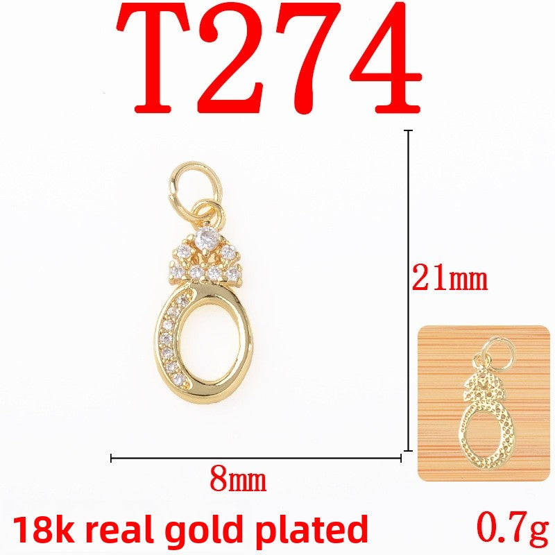 Copper Pendant With Electroplated 18K Real Gold Plated Finish In Gold, Jewelry Accessories