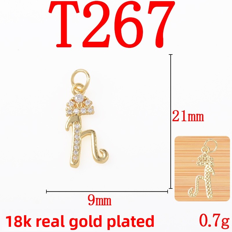 Copper Pendant With Electroplated 18K Real Gold Plated Finish In Gold, Jewelry Accessories