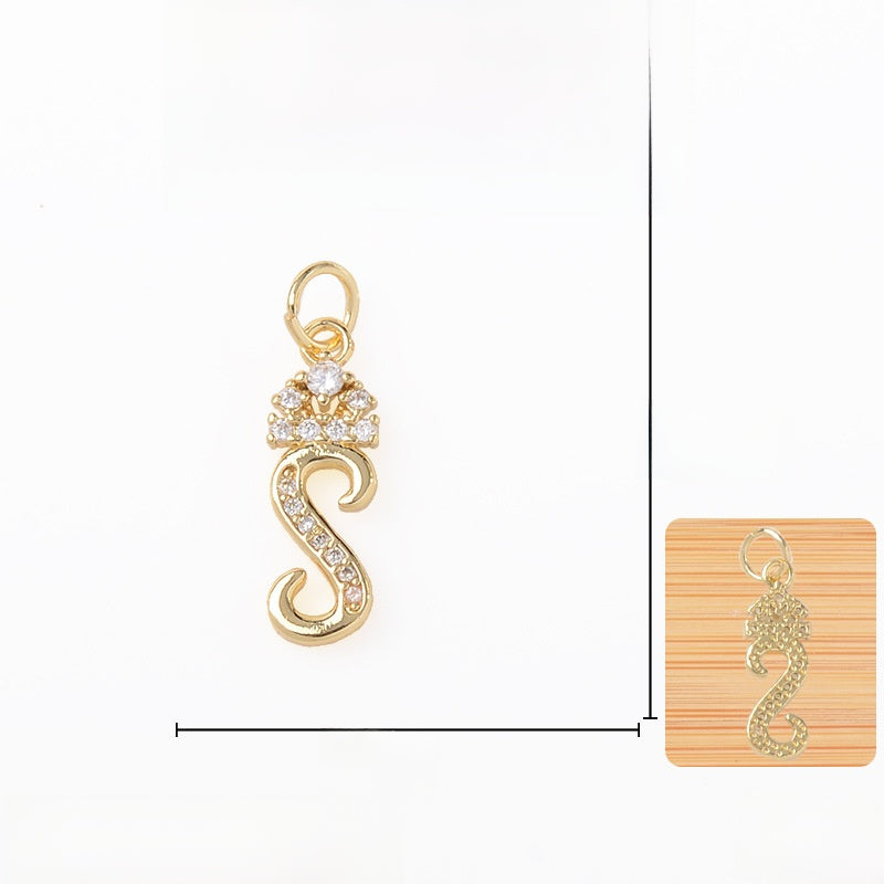 Copper Pendant With Electroplated 18K Real Gold Plated Finish In Gold, Jewelry Accessories