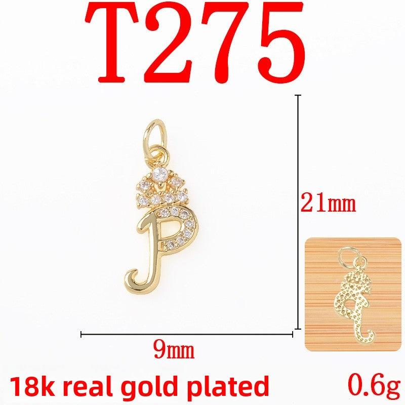 Copper Pendant With Electroplated 18K Real Gold Plated Finish In Gold, Jewelry Accessories