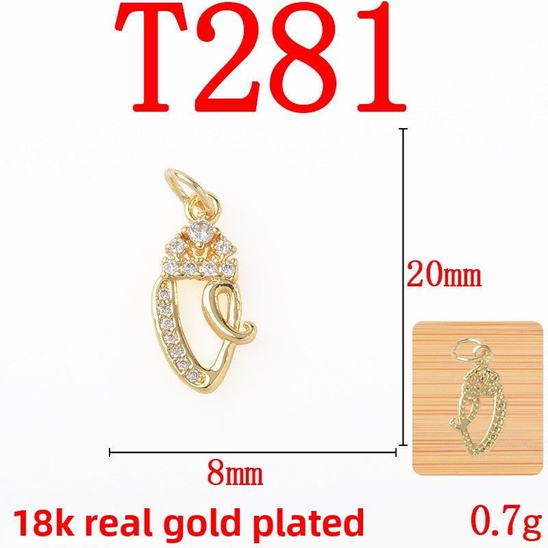Copper Pendant With Electroplated 18K Real Gold Plated Finish In Gold, Jewelry Accessories