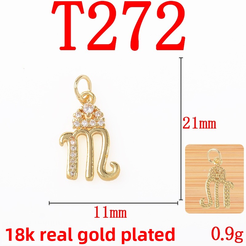 Copper Pendant With Electroplated 18K Real Gold Plated Finish In Gold, Jewelry Accessories